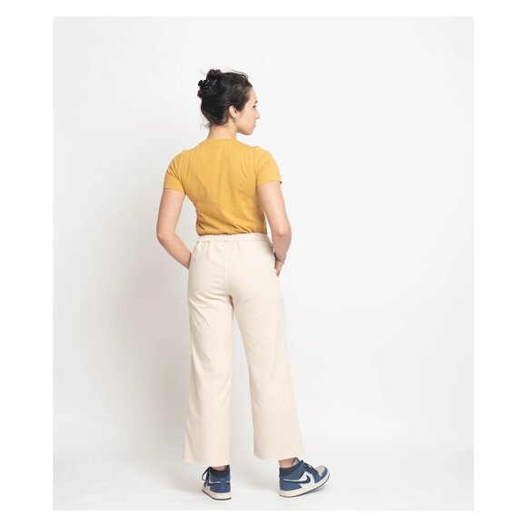 Utility Canvas Beach Pants in Natural - Picture 6 of 6